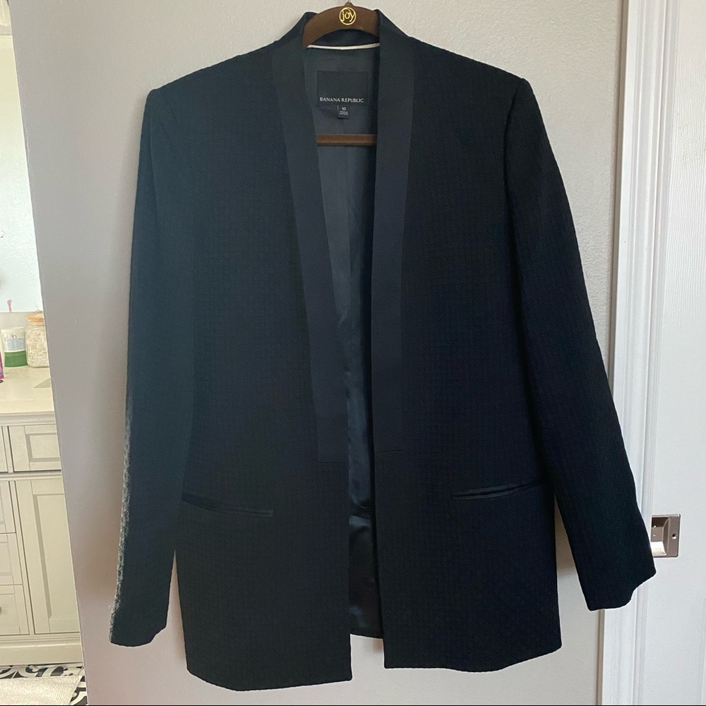 Banana Republic Tuxedo Blazer Size 10